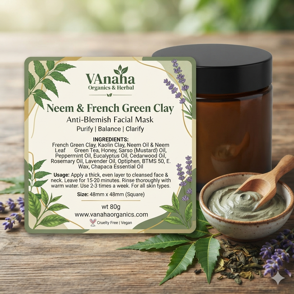 Neem & French Green Clay Anti-Blemish Facial Mask