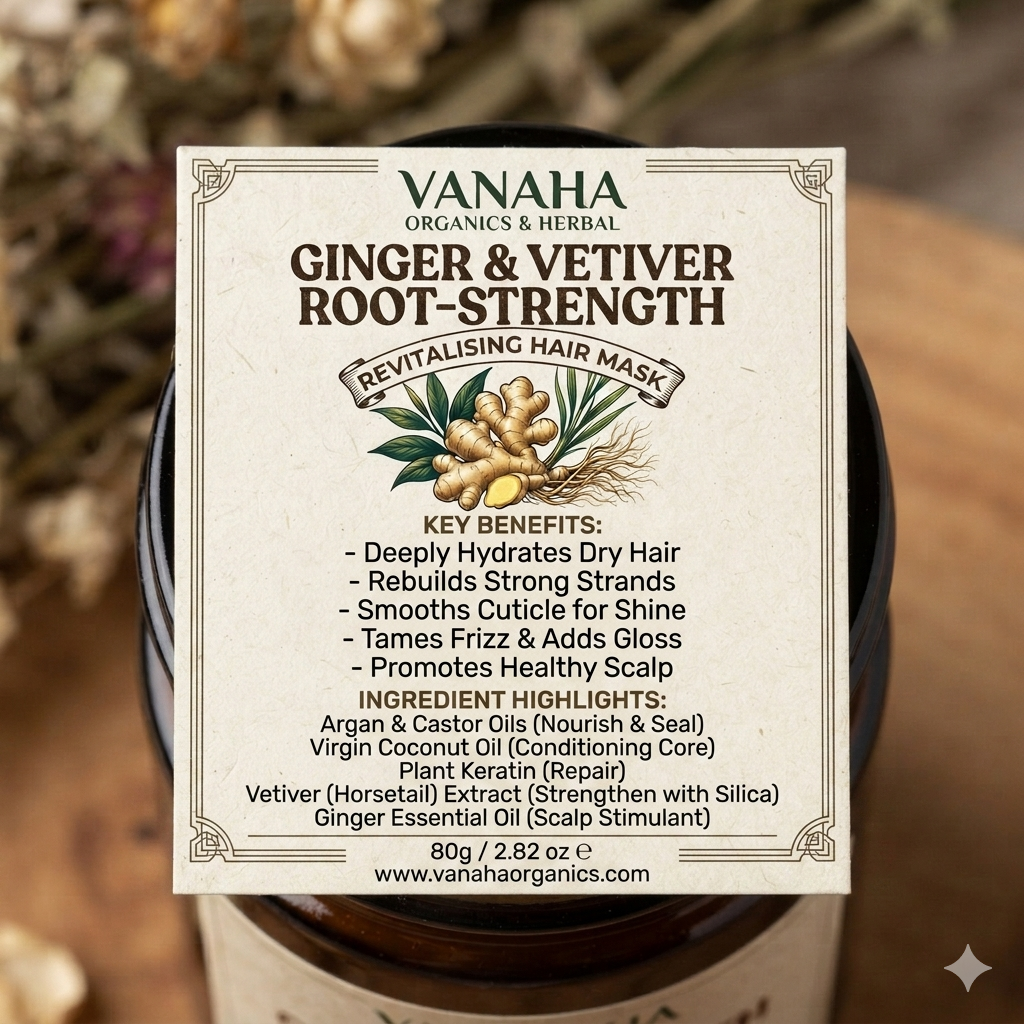 Ginger & Vetiver Hair Mask | Botanical Conditioning Care
