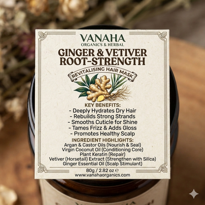 Ginger & Vetiver Hair Mask | Botanical Conditioning Care