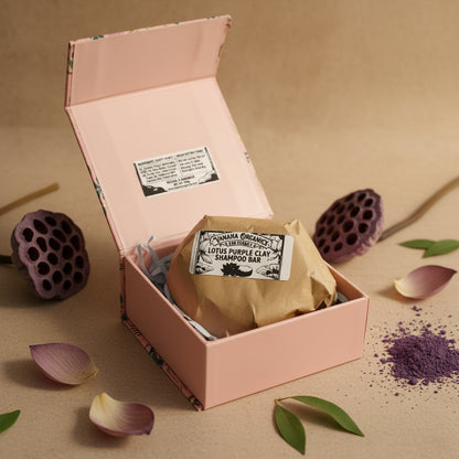 Lotus Brazilian purple clay shampoo bar