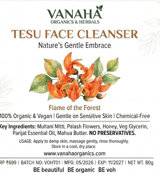 Tesu (Palash) Flower Face Cleanser