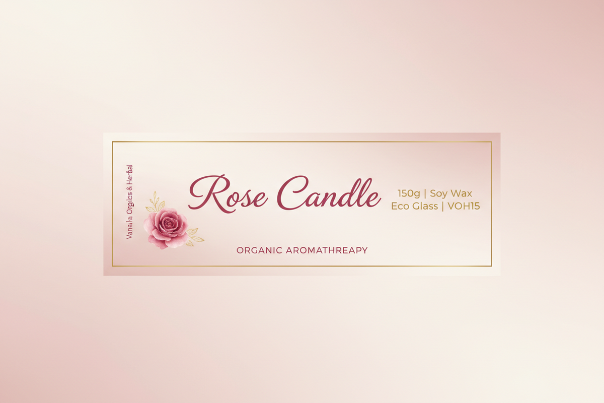 Rose Aromatherapy Jar Candle