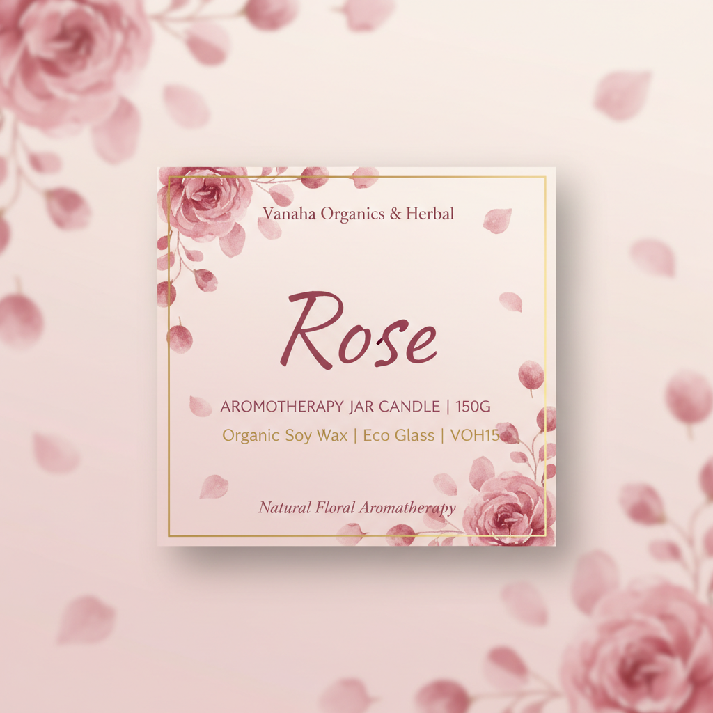 Rose Aromatherapy Jar Candle
