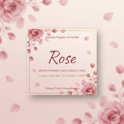 Rose Aromatherapy Jar Candle