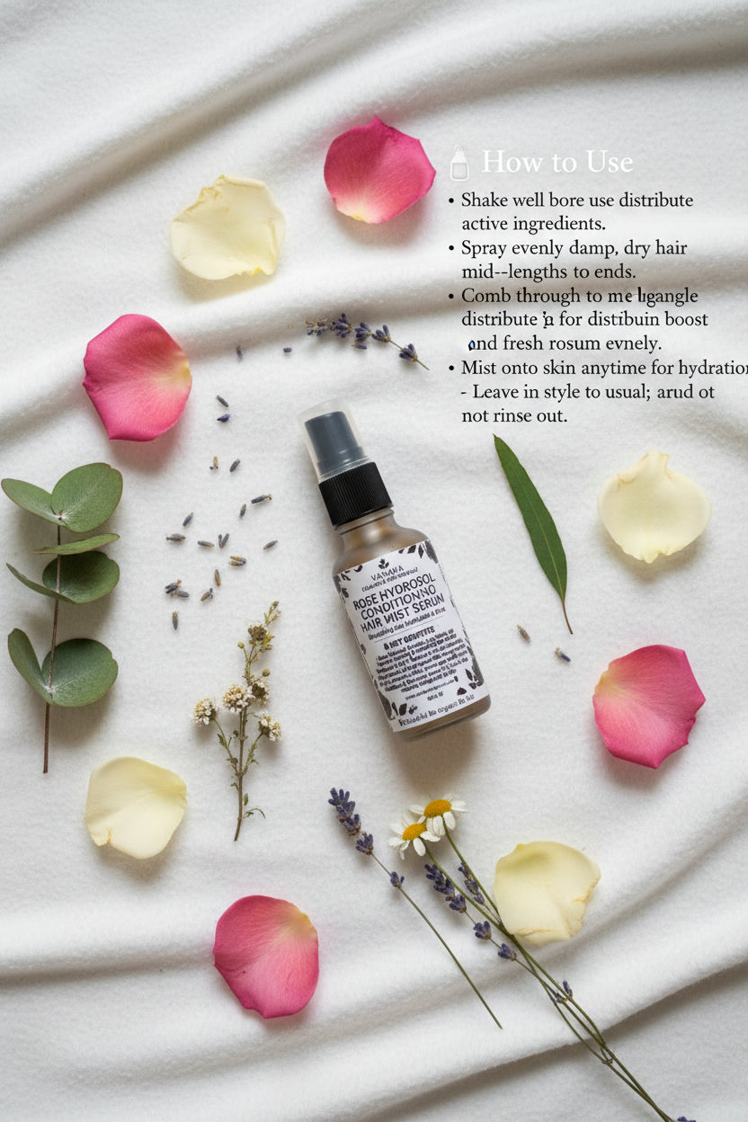 Rose Hydrosol Conditioning Hair Mist Serum
