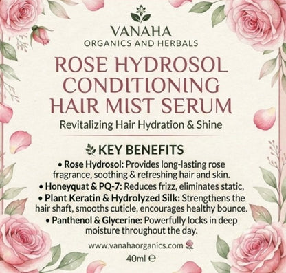 Rose Hydrosol Conditioning Hair Mist Serum