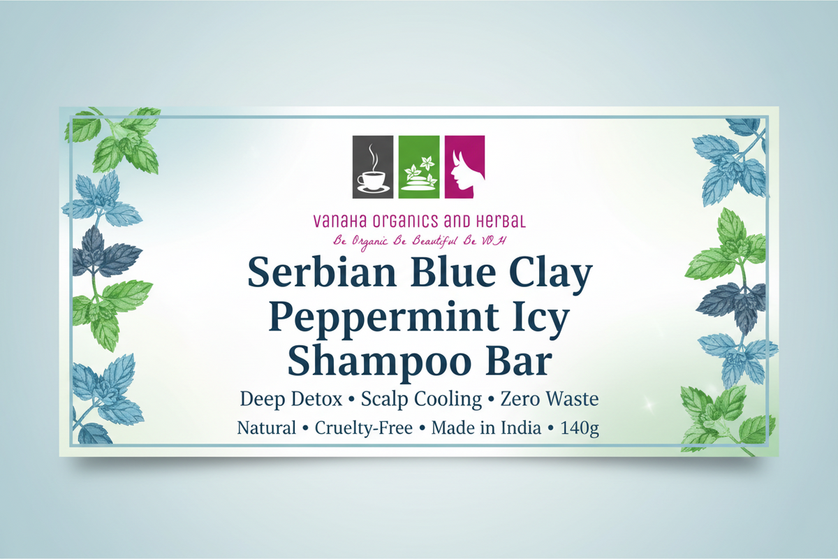 Serbian Blue Clay Peppermint Icy Shampoo Bar