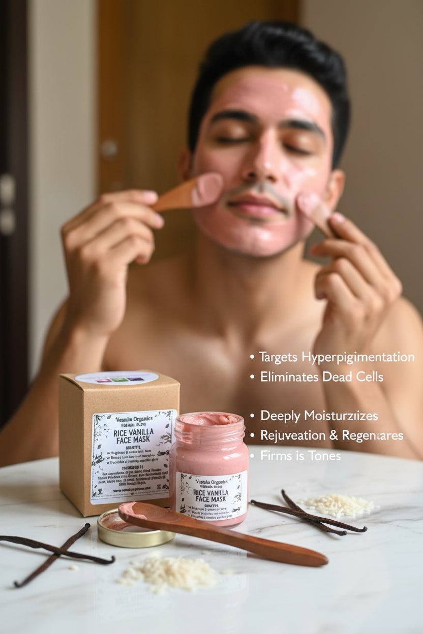 Glow Rice Vanilla face mask