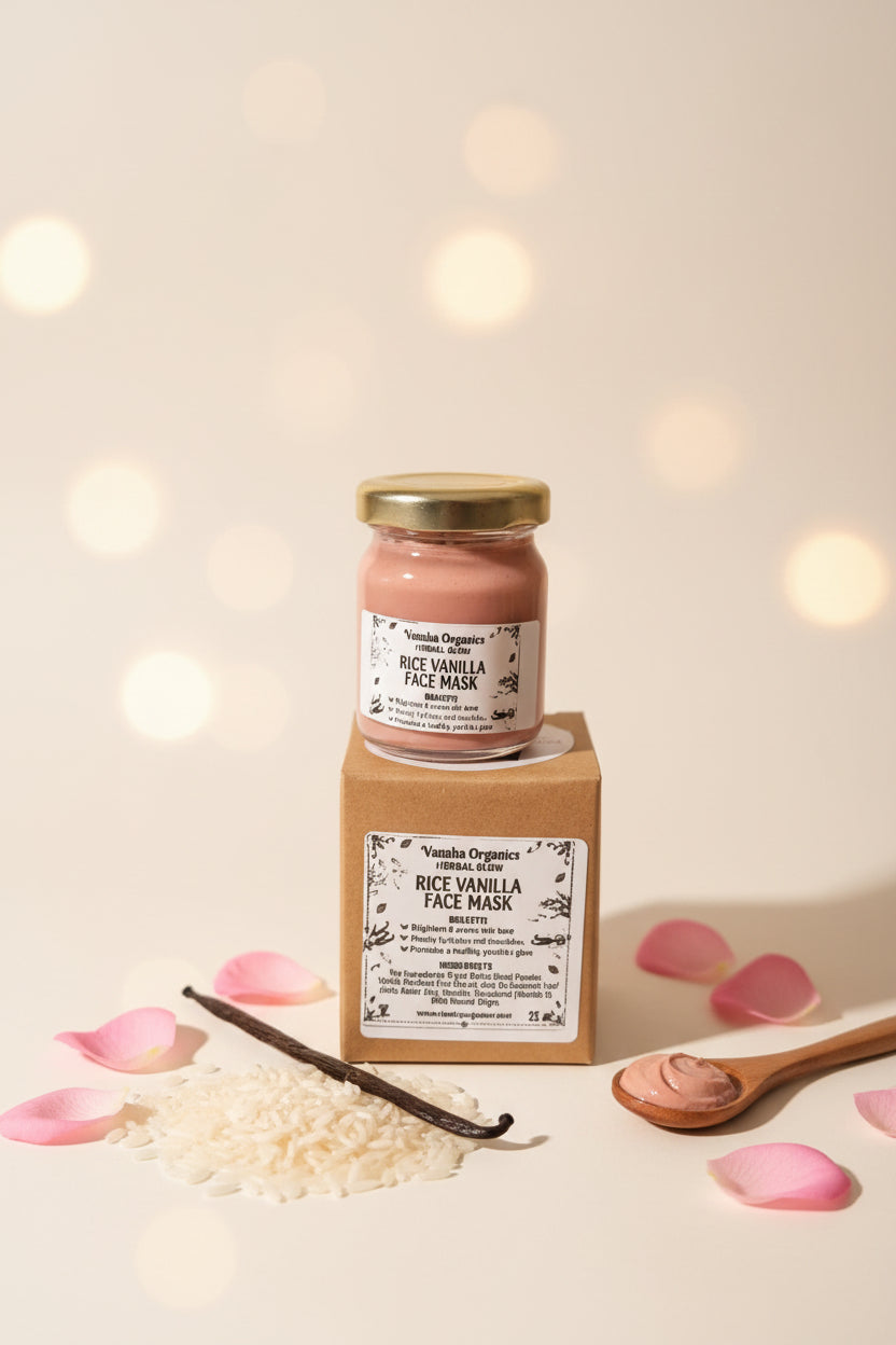 Glow Rice Vanilla face mask