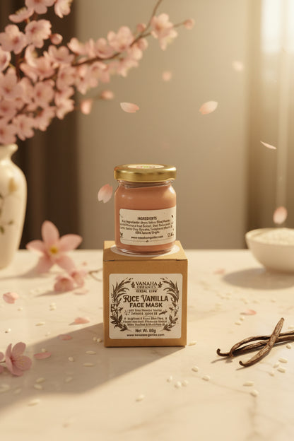 Glow Rice Vanilla face mask