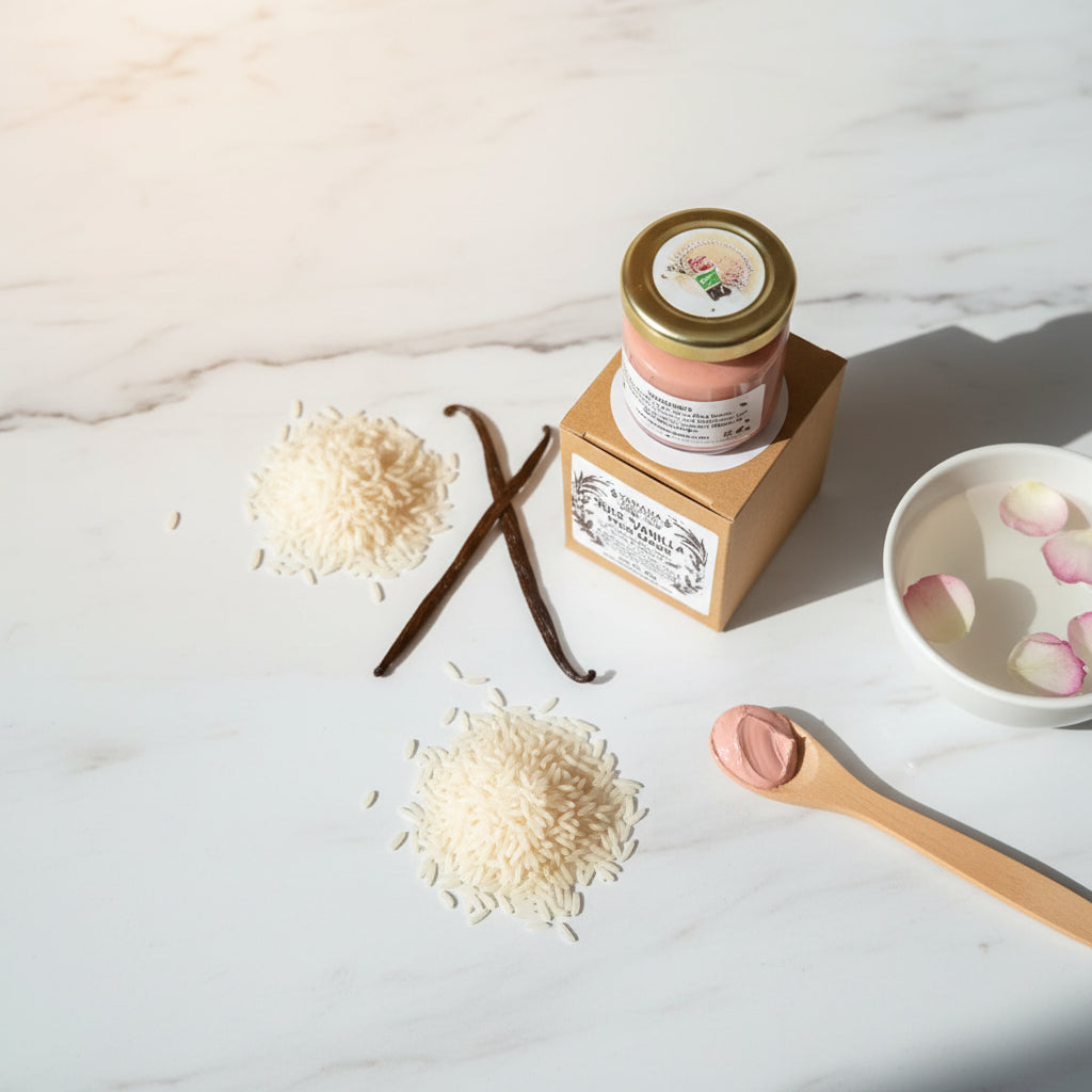 Glow Rice Vanilla face mask