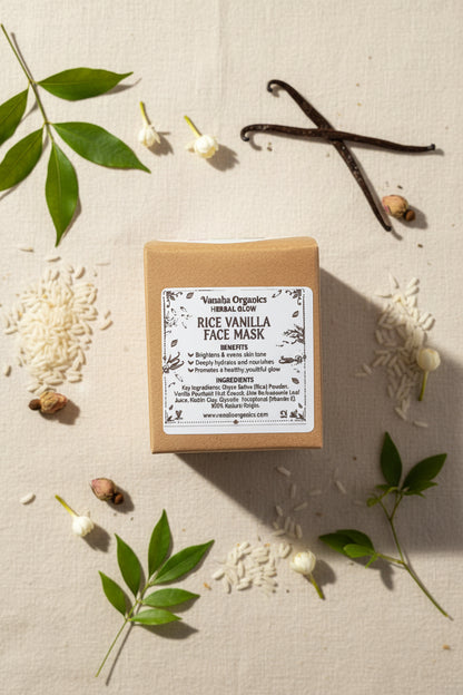 Glow Rice Vanilla face mask
