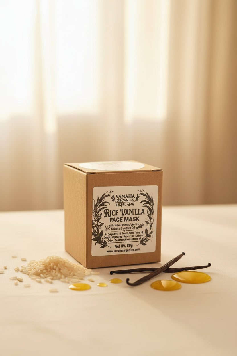 Glow Rice Vanilla face mask
