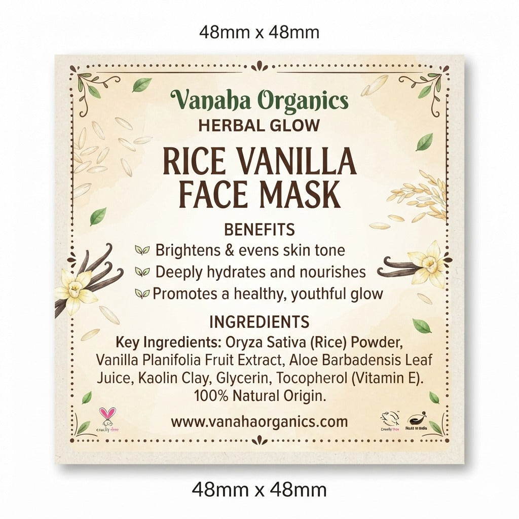 Glow Rice Vanilla face mask