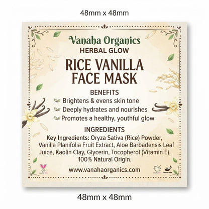 Glow Rice Vanilla face mask