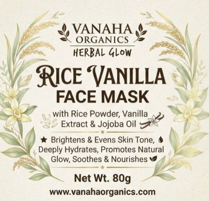 Glow Rice Vanilla face mask