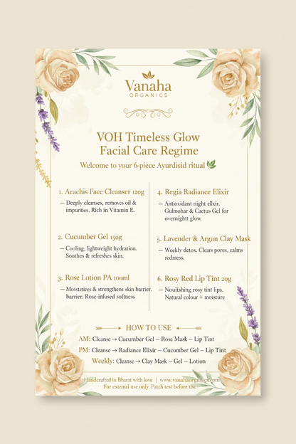 VOH Timeless Glow — Box Insert Card