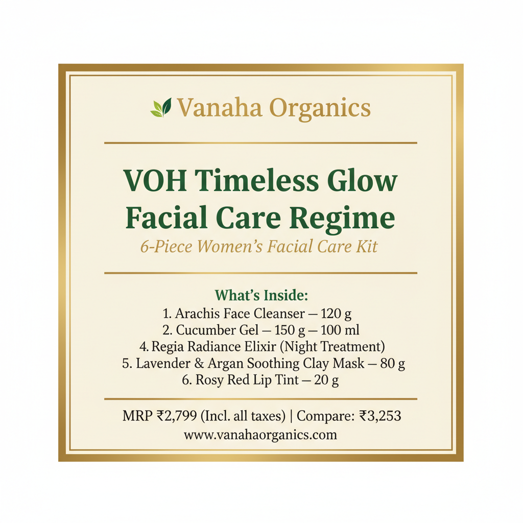VOH Timeless Glow Kit — Detailed Front Label