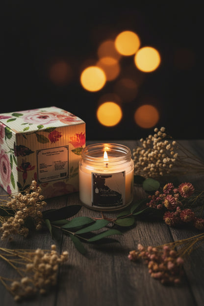 Wood Wick Luxury Jar Candle | Cannaga Essential Oil | Aromatherapy Home Fragrance