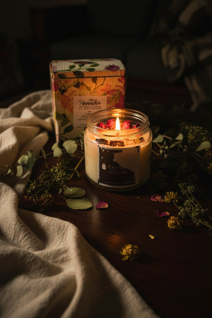 Wood Wick Luxury Jar Candle | Cannaga Essential Oil | Aromatherapy Home Fragrance