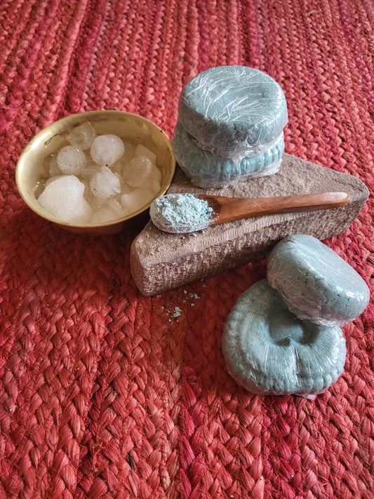 Serbian Blue Clay Peppermint Icy Shampoo Bar