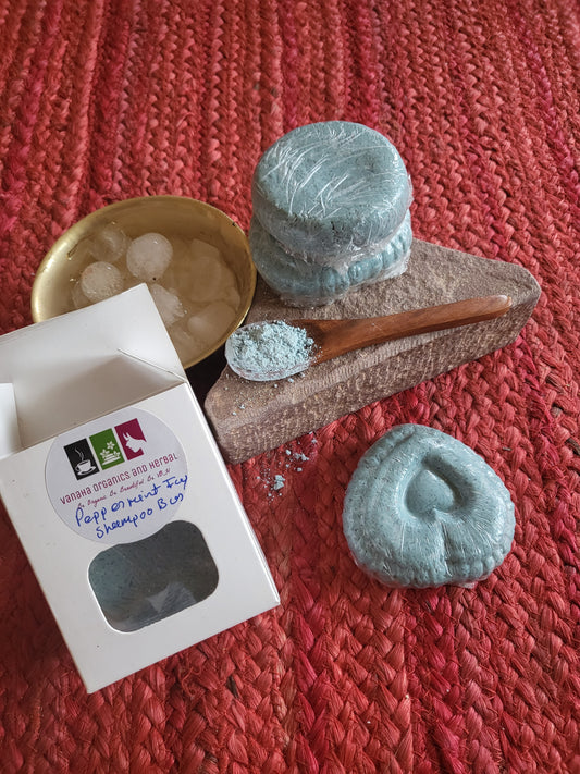 Serbian Blue Clay Peppermint Icy Shampoo Bar