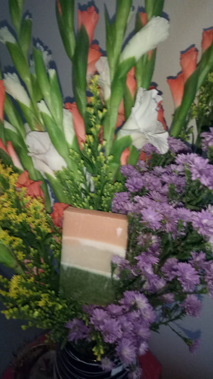 Tri color soap