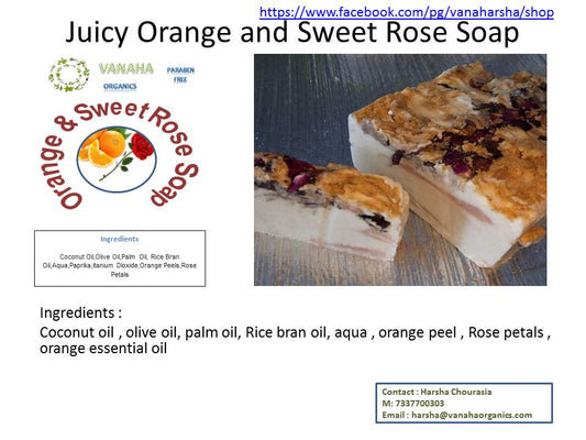 Juicy Orange and Sweet Rose Soap