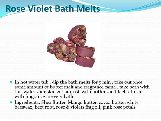 Rose Violet Bath Melts