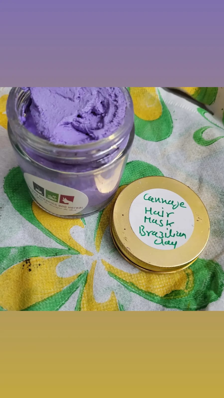 Cananga Purple Brazilian Clay Hair Mask