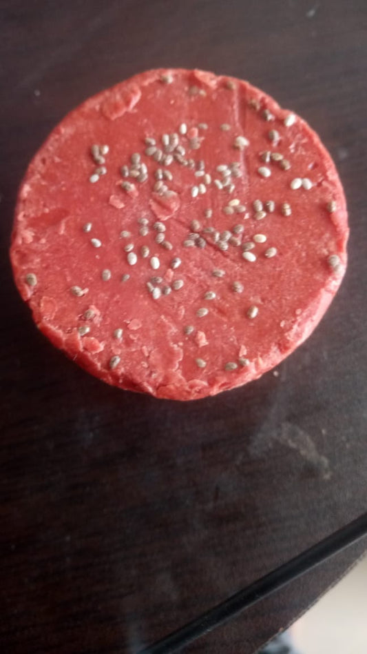 Red French clay and Chea seed lavender soap